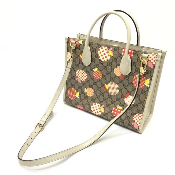 GUCCI 659983 GG Repom 2WAY bag Hand Bag GG Supreme Canvas Beige/GoldHardware - Picture 9 of 16